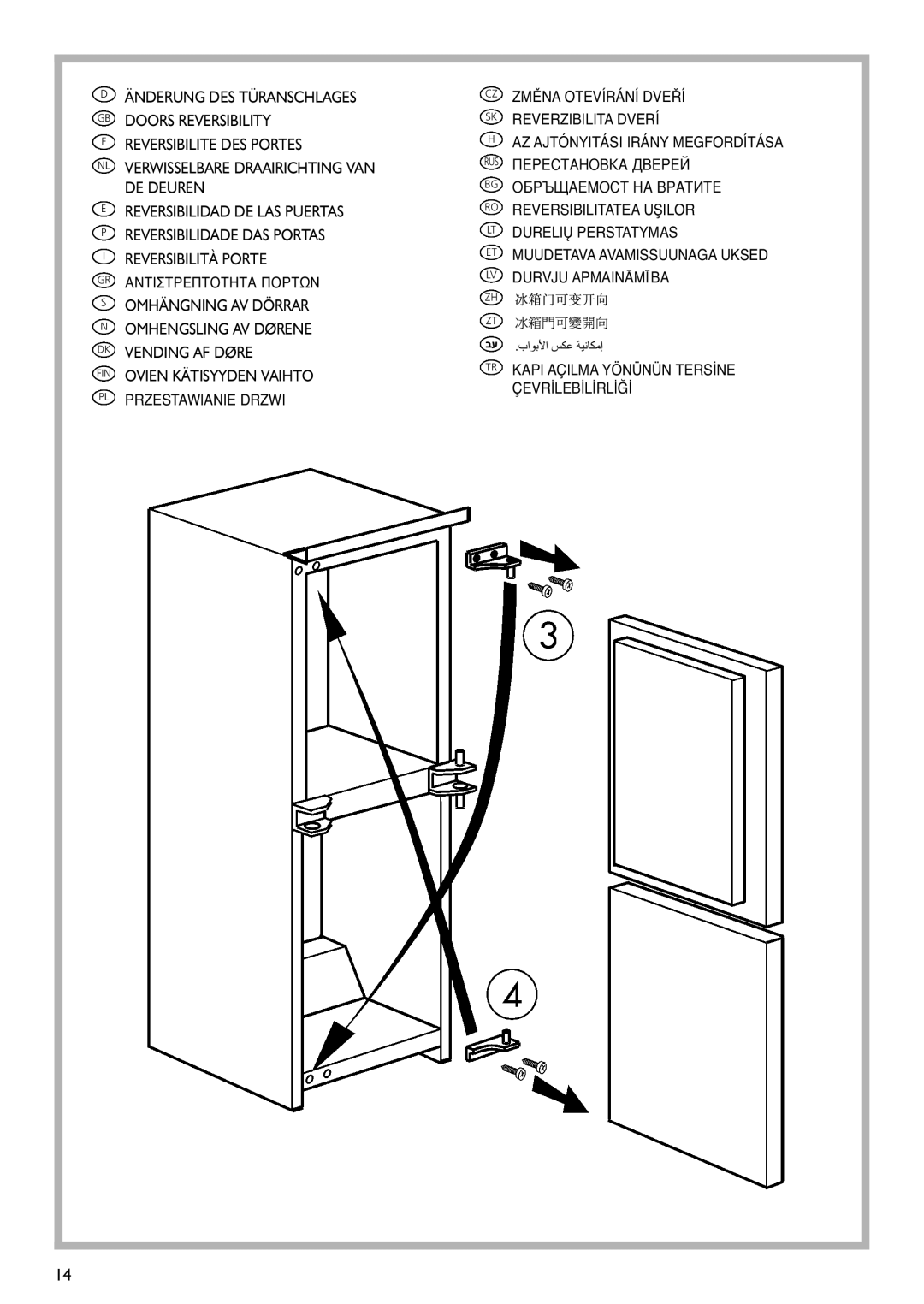 CDA FW850 manual GR Αντιστρεπτοτητα Πορτων 