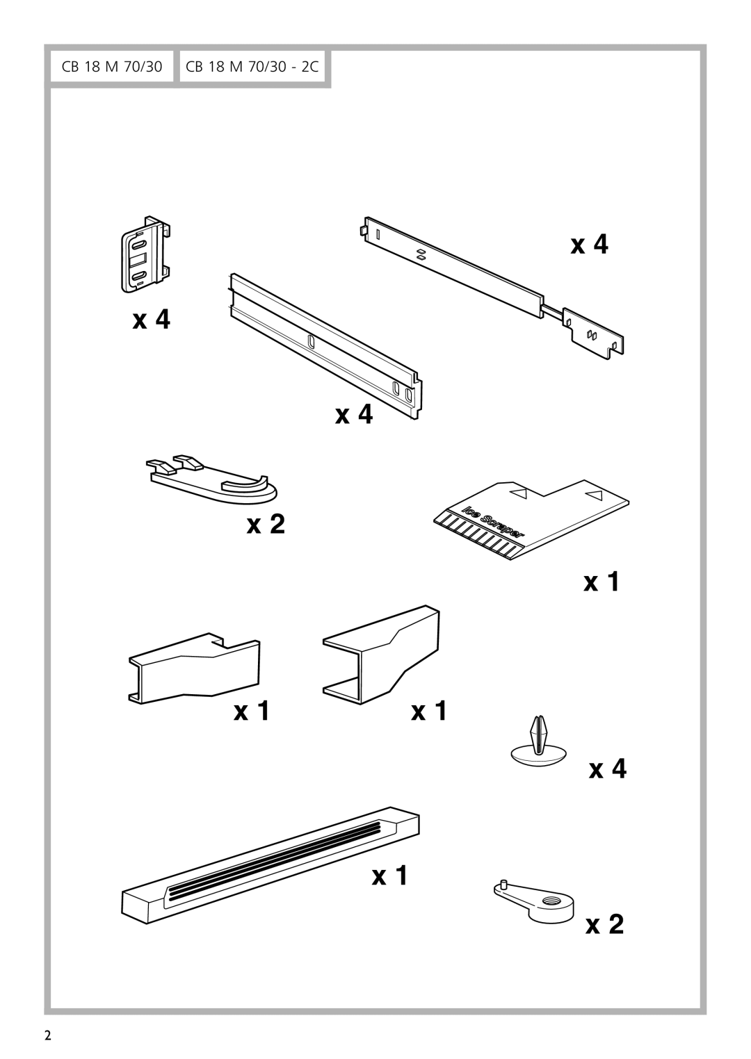 CDA FW870 manual CB 18 M 70/30 CB 18 M 70/30 2C 