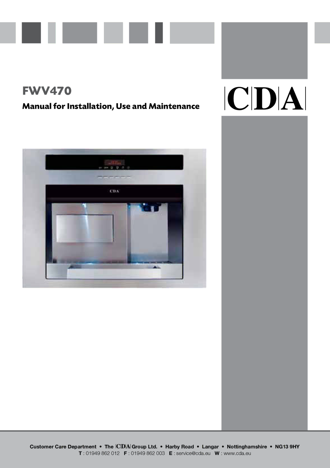 CDA FWV470 manual 