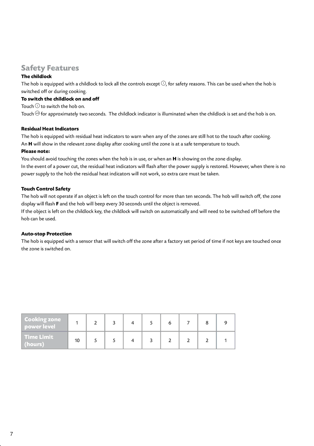 CDA HCC762 manual Safety Features 