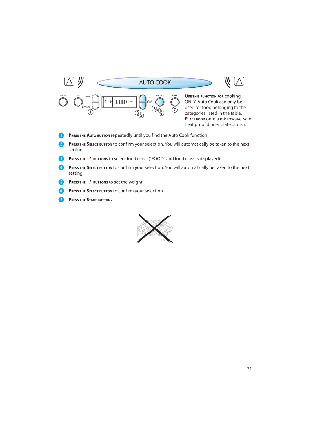 CDA MV440 manual  , Auto Cook 