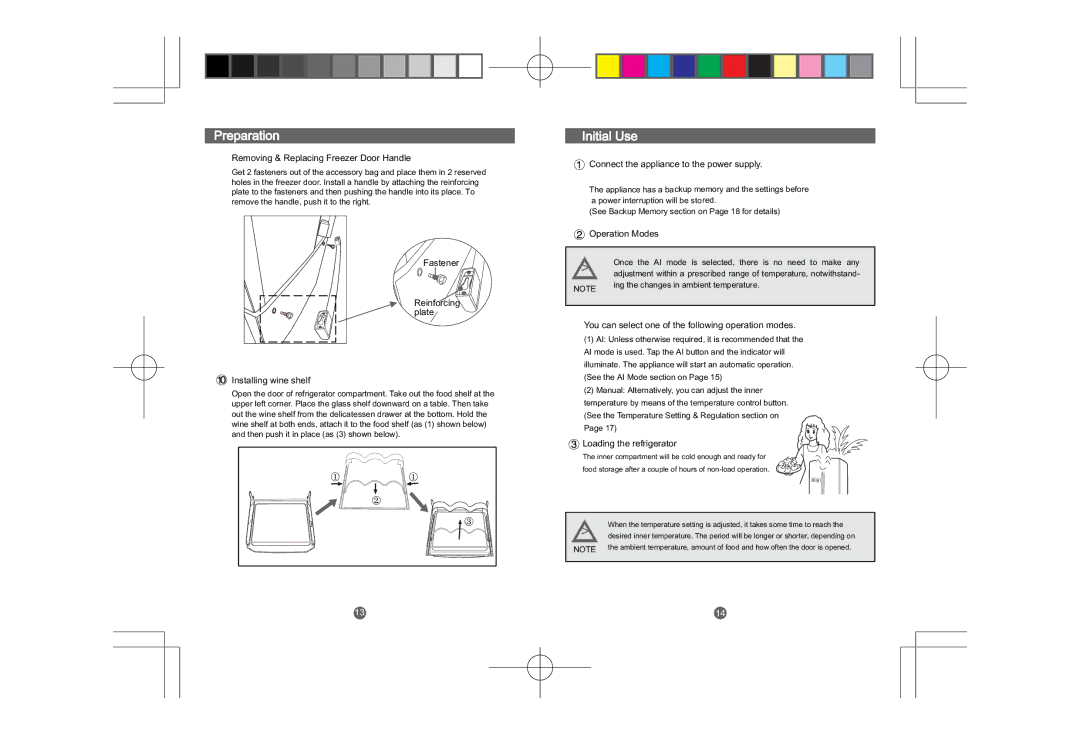 CDA PC85SC user manual Initial Use 