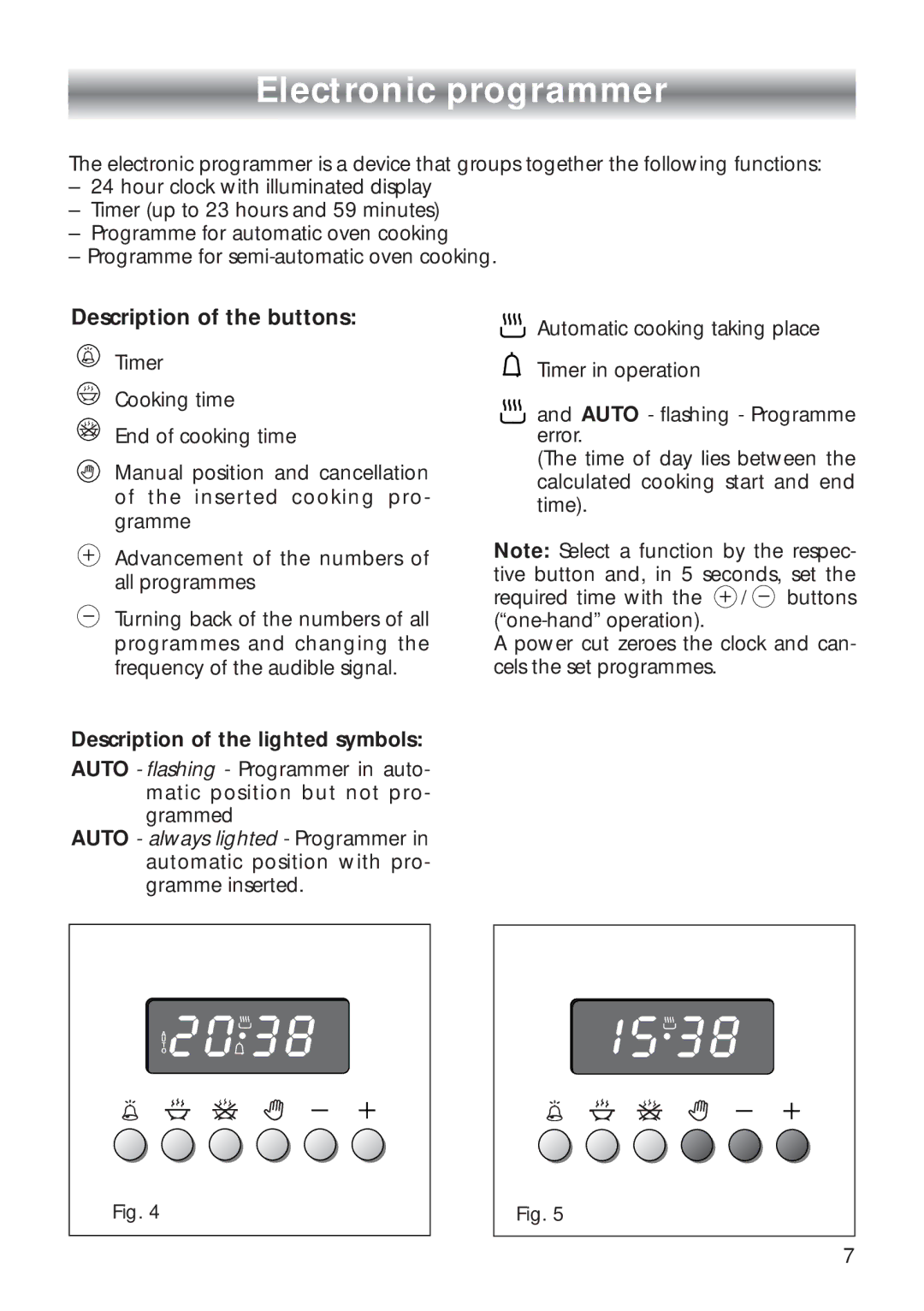 CDA RC 9000 installation instructions Electronic programmer 