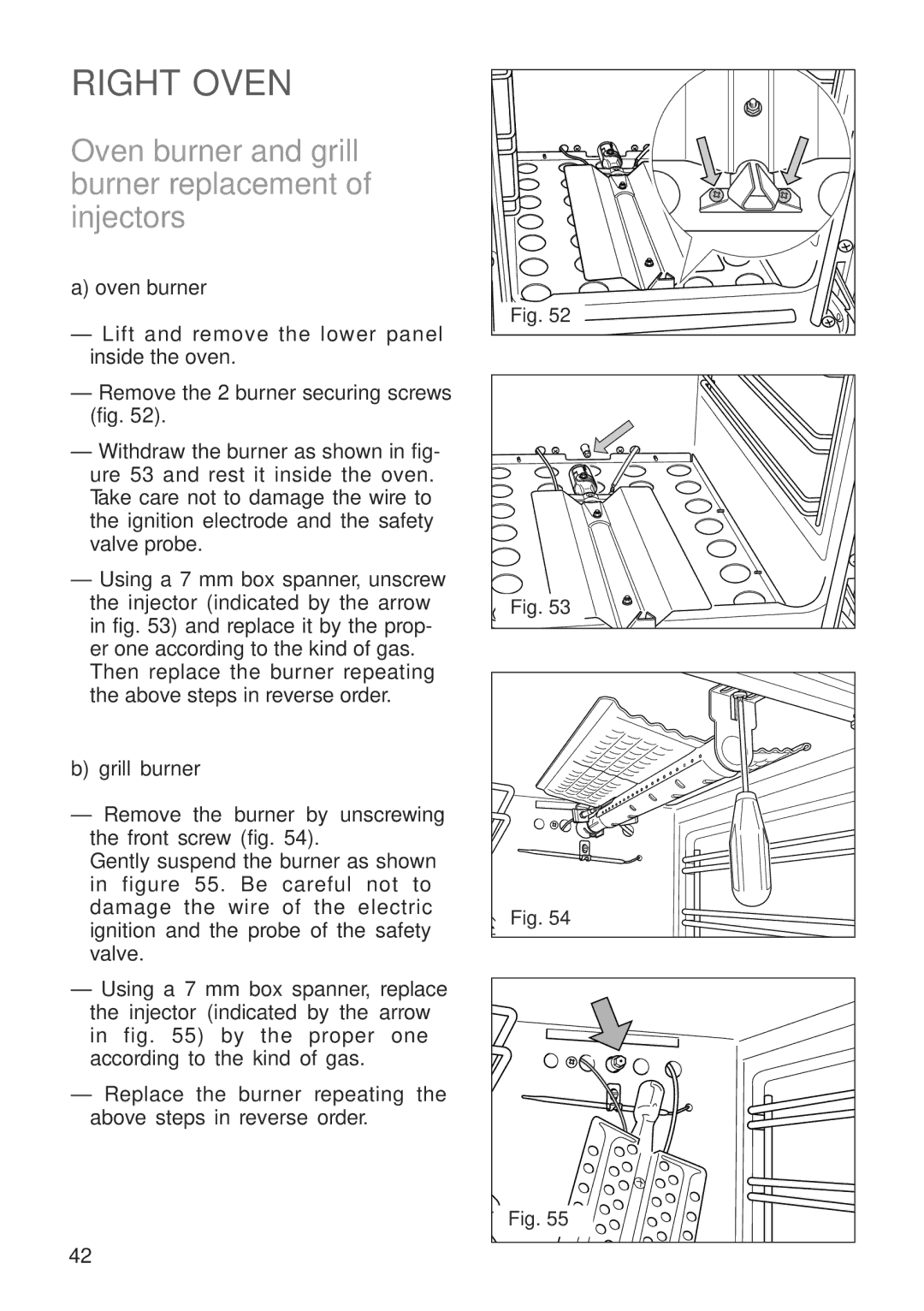 CDA RC9321 manual Right Oven 