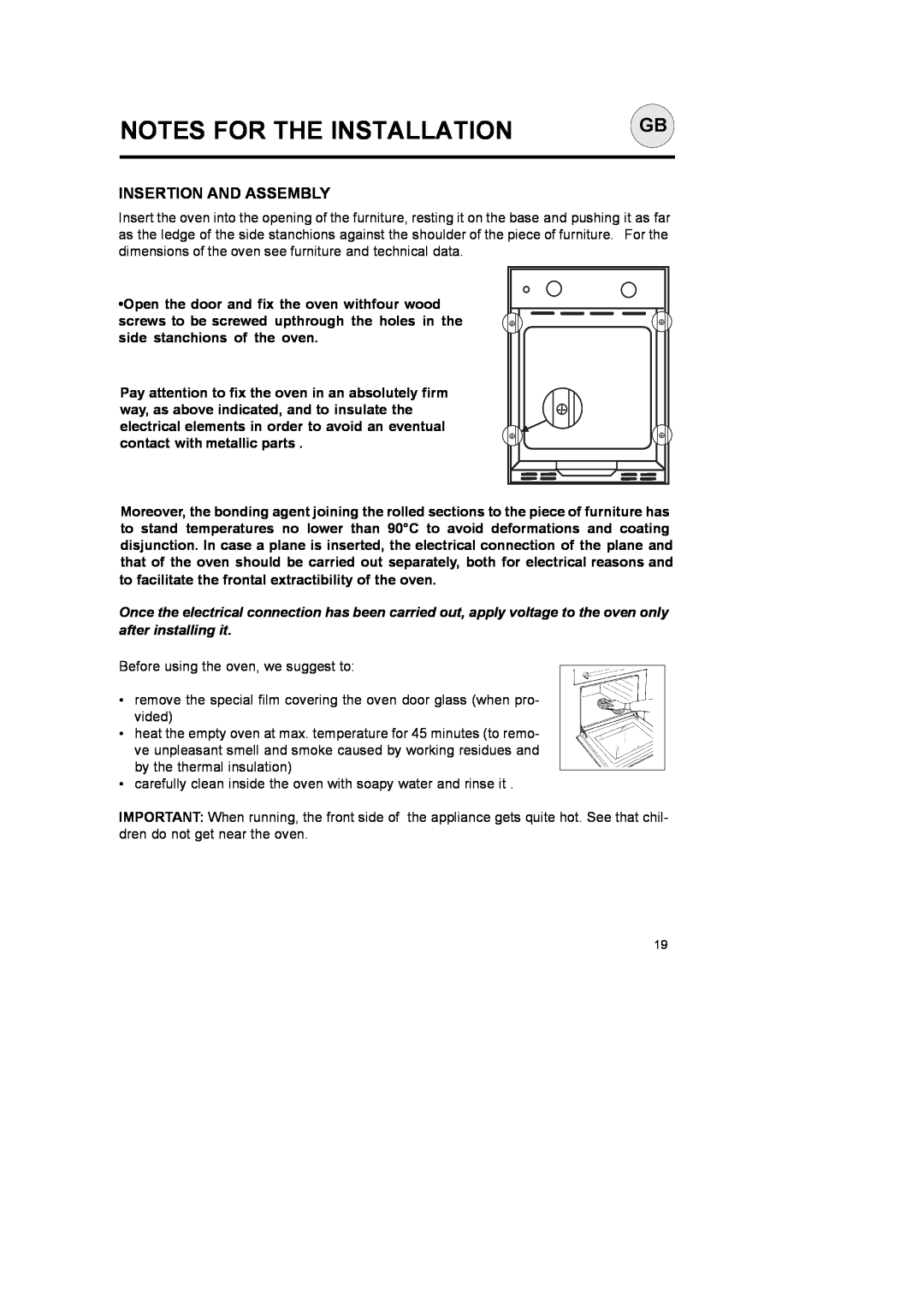 CDA SC145 manual Insertion And Assembly, Notes For The Installation 