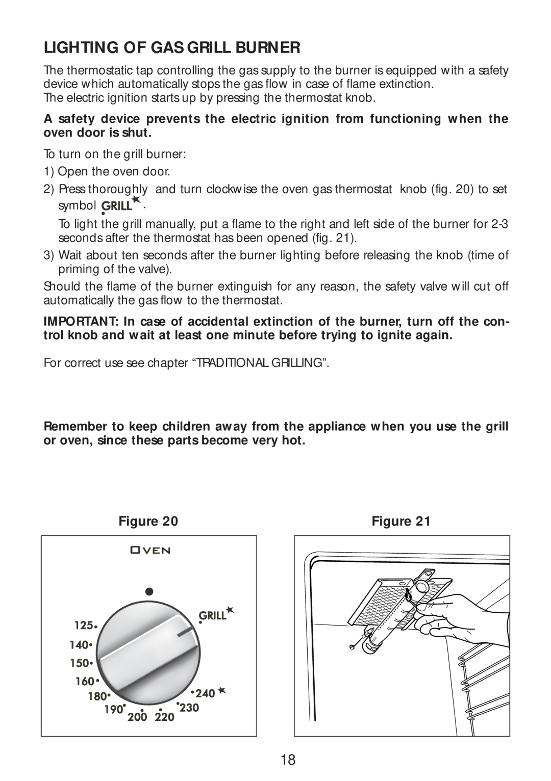 CDA SC309 manual Lighting of GAS Grill Burner 