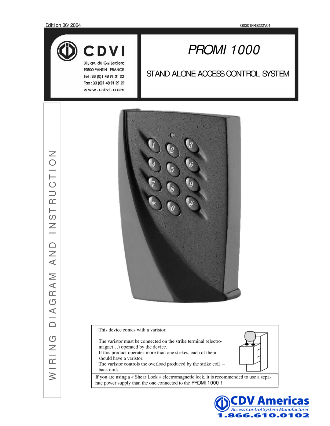 CDV Software PROMI 1000 manual Promi 