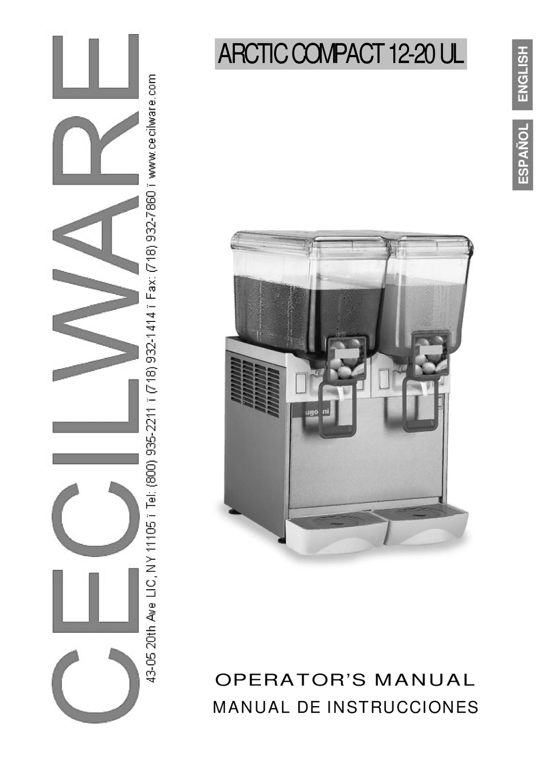 Cecilware manual Arctic Compact 12-20 UL 