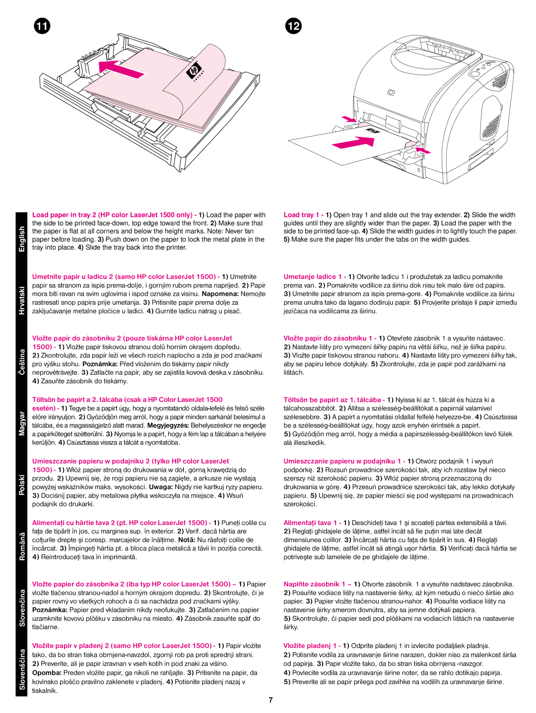 Cecilware 1500L manual Zasuňte zásobník do tiskárny, Reintroduceţi tava în imprimantă 