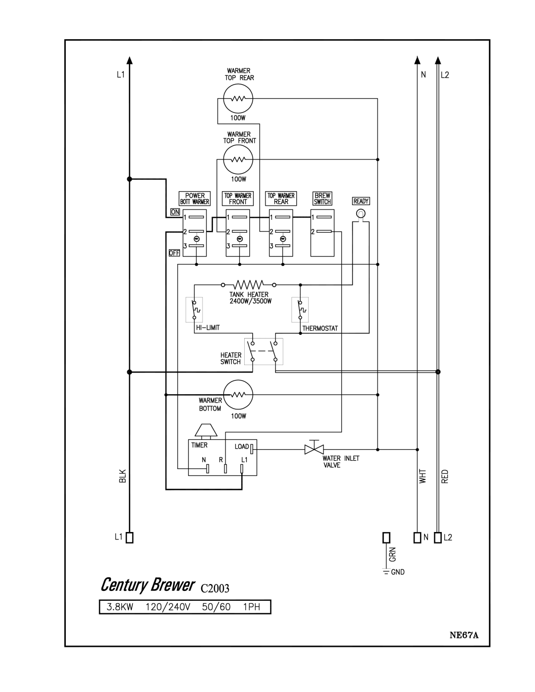 Cecilware 2000 manual 