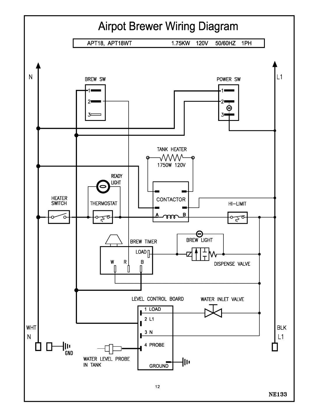 Cecilware APT100WT, APT18WT manual 