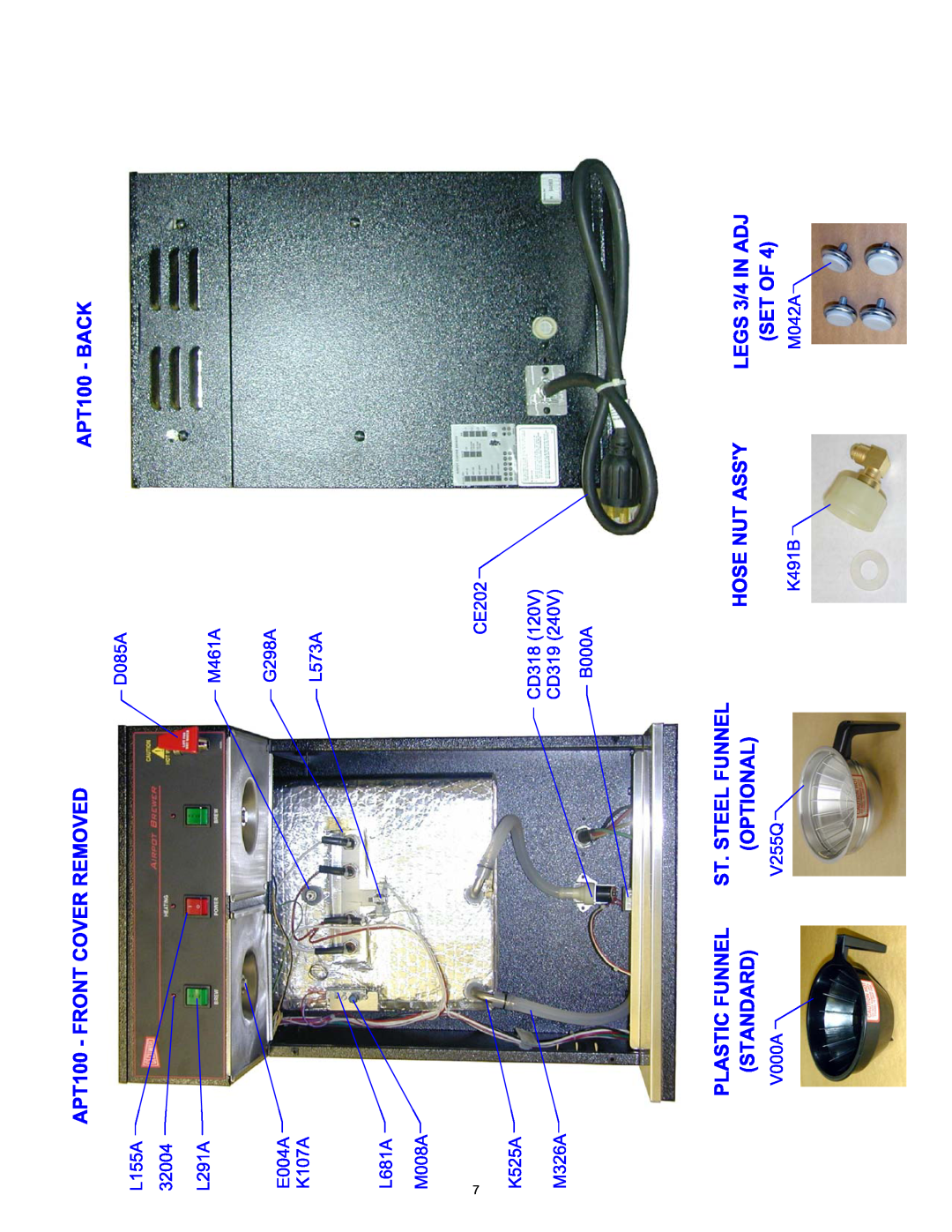 Cecilware APT100WT, APT18WT manual 