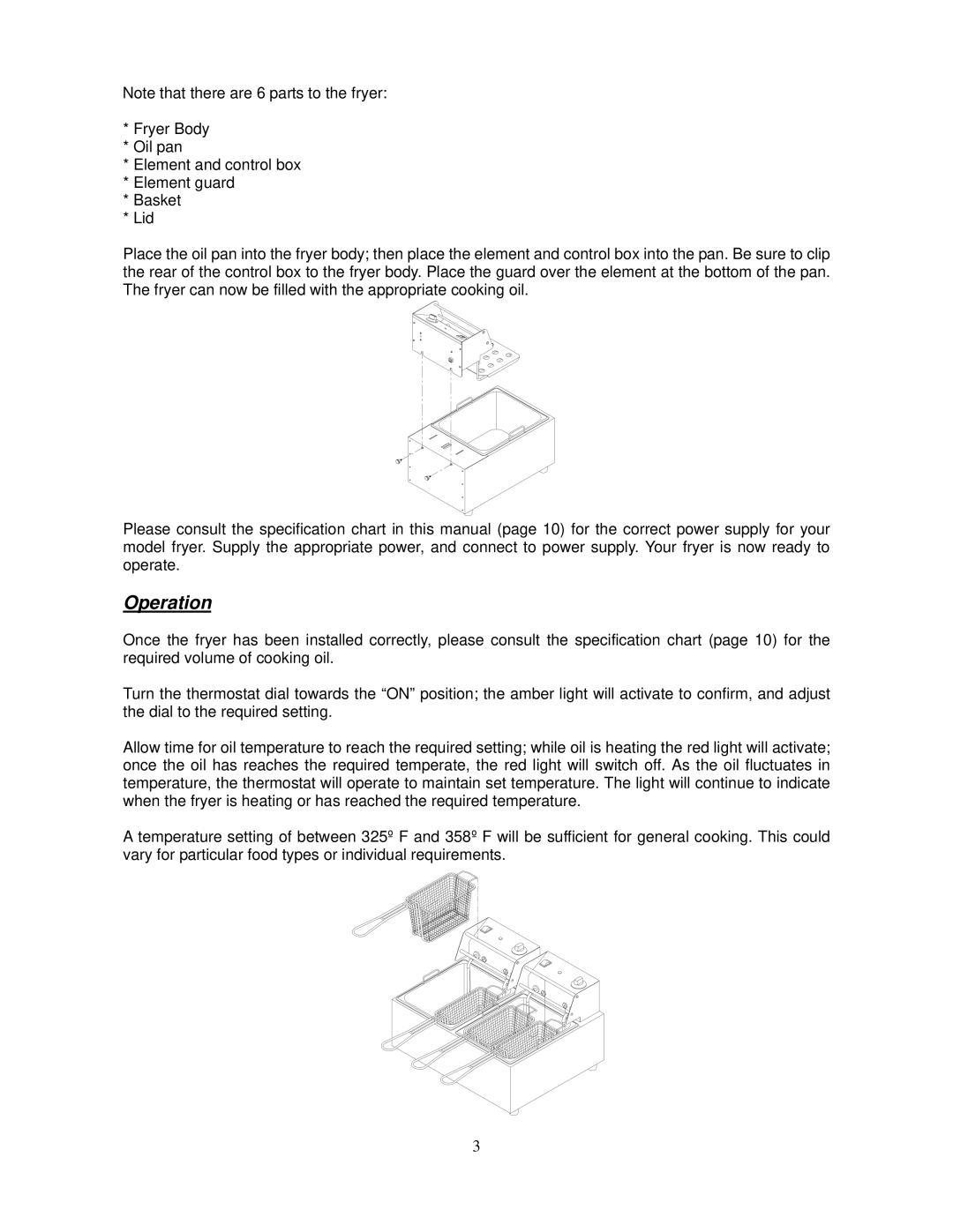 Cecilware EL-15, EL-2x6, EL-2x15, EL-25, EL-2x25, EL-6 operation manual Operation 