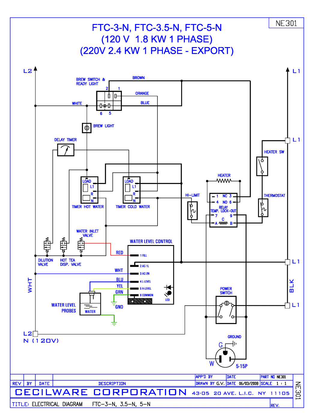 Cecilware FTC-3-N manual 