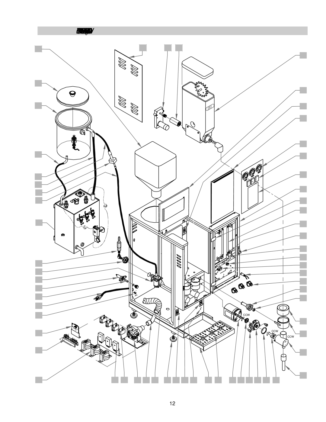 Cecilware GB2P, GB1P, GB4P operation manual Description and Location of Components GB3P Shown 