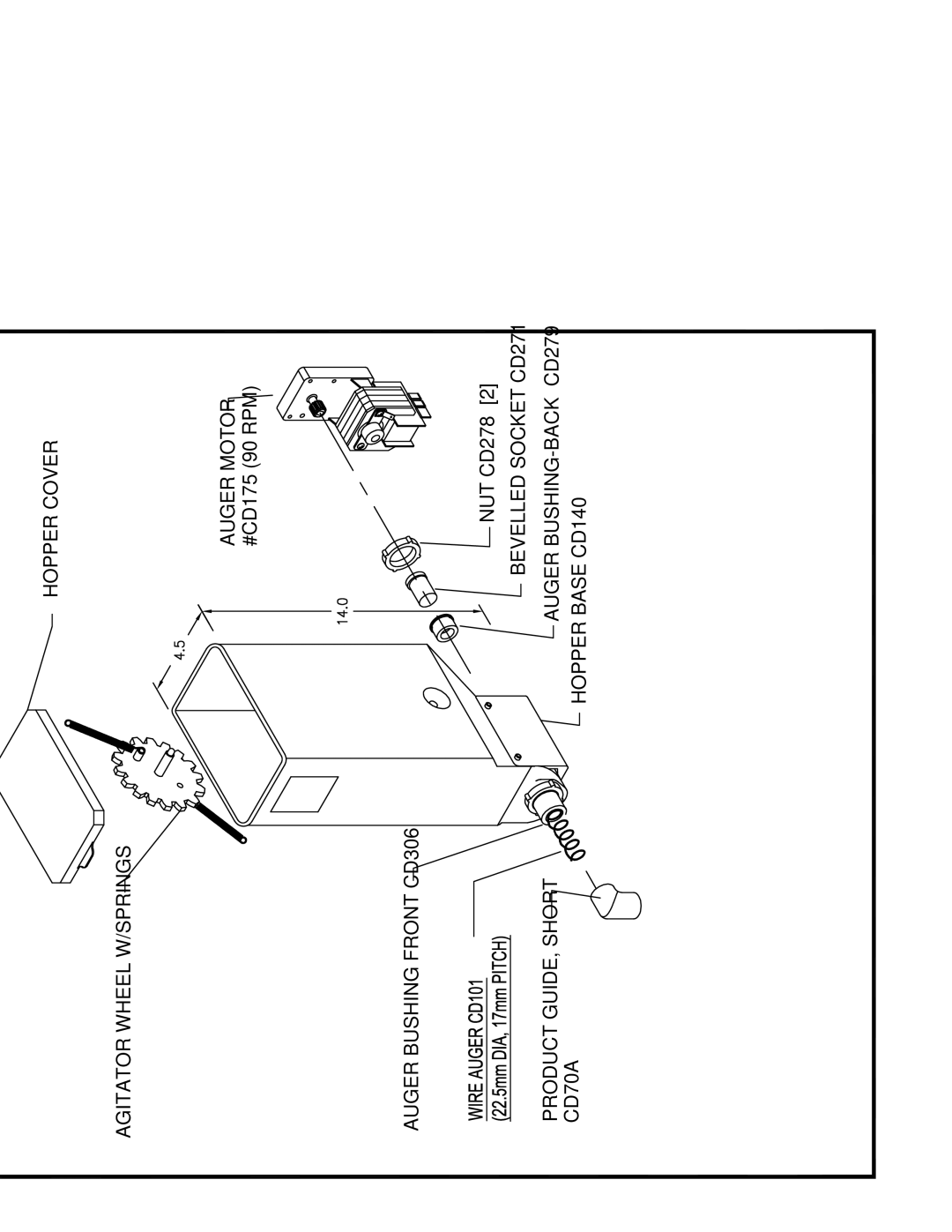 Cecilware GB8M-10-LD-U, GB6M-10-LD-U, GB5-LD-U, GB4M-5.5-LD-U operation manual NUT CD278 