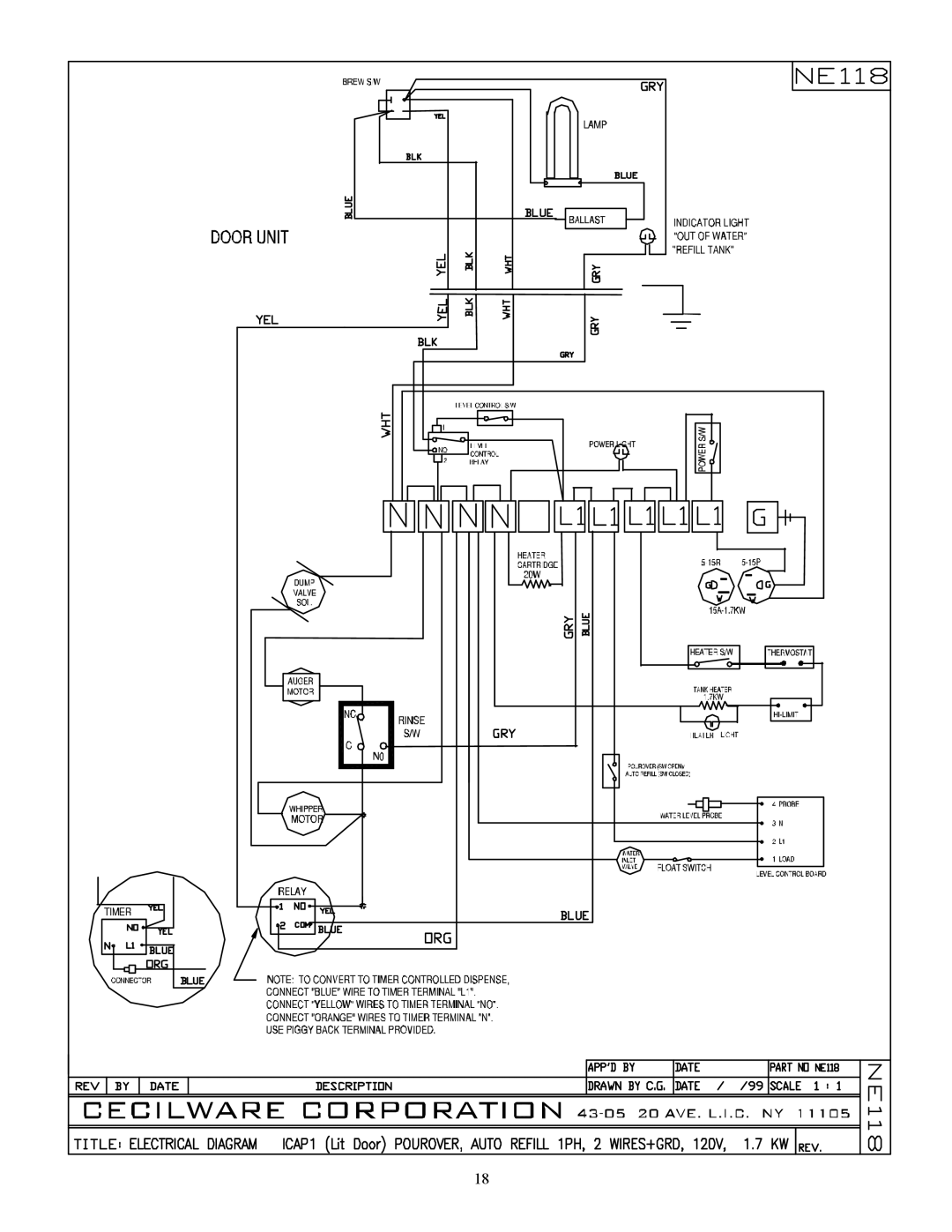 Cecilware WHIPPER MINI, ICAP-MINI, ICAP1-P specifications 