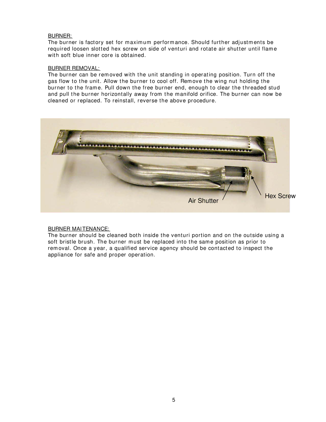 Cecilware ME10-GN, ME15-GN operation manual Air Shutter 