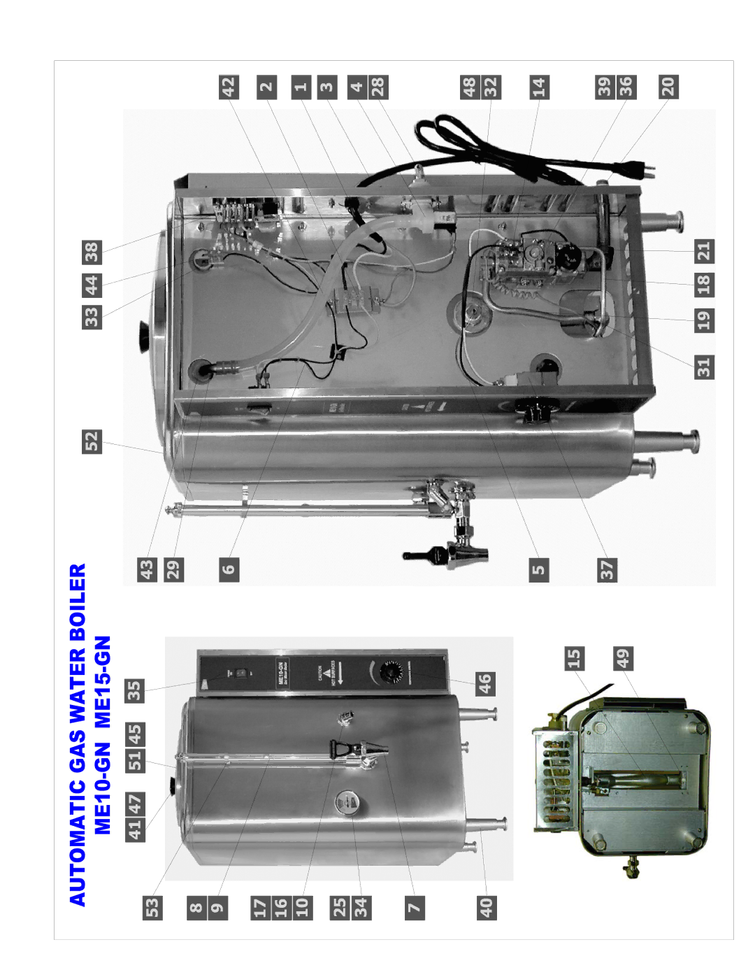 Cecilware ME15-GN, ME10-GN operation manual 