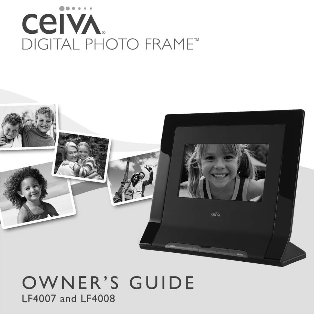 Ceiva LF4007, LF4008, ceiva digital photo frame manual 