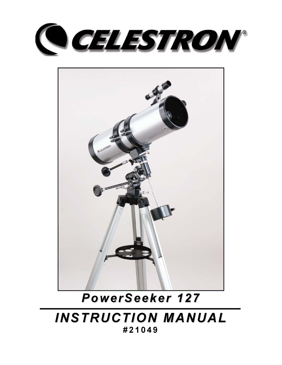 Celestron 127 manual PowerSeeker 