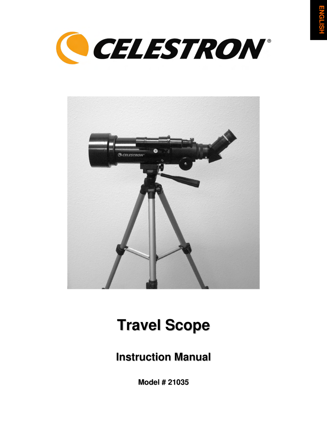 Celestron 21035 manual Travel Scope 