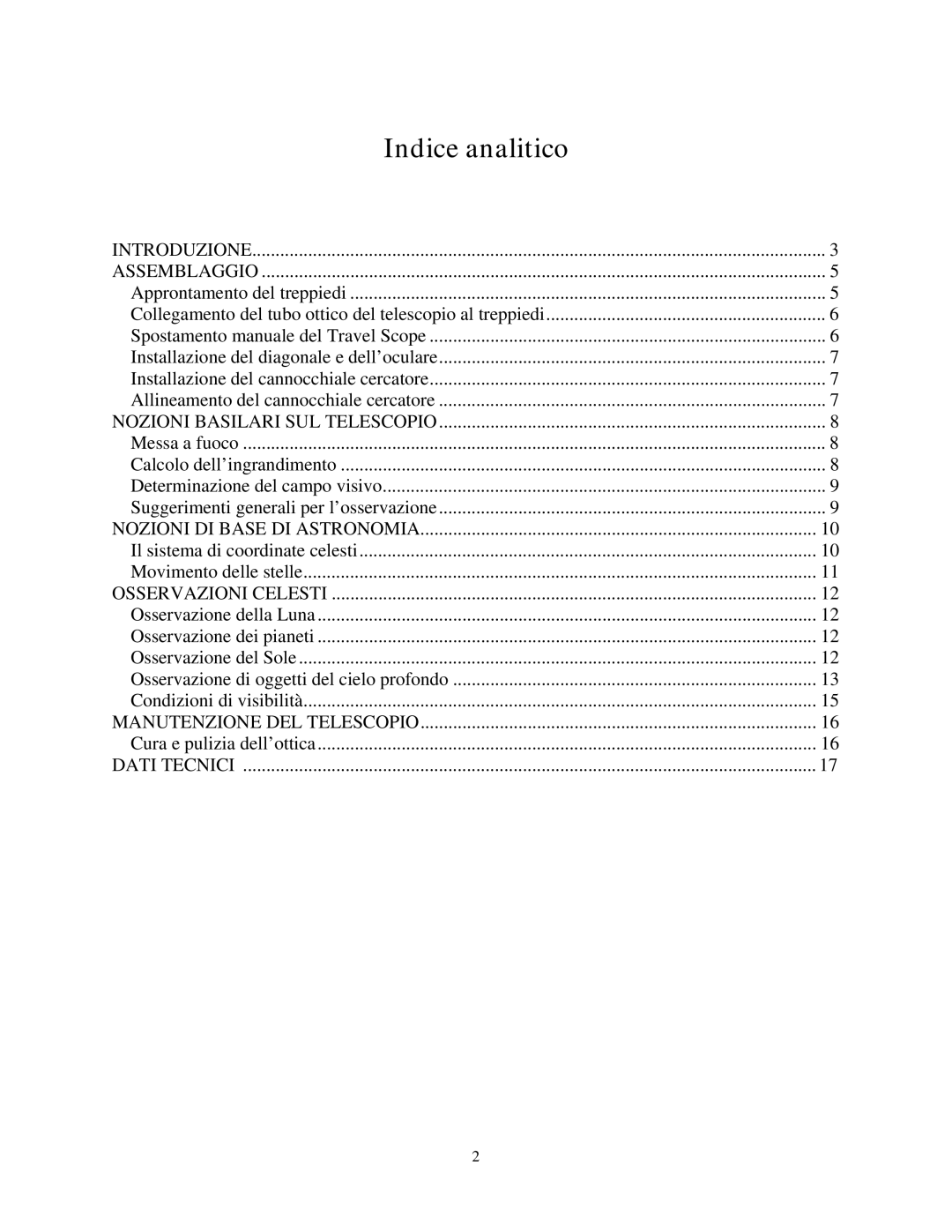 Celestron 21035 manual Indice analitico 