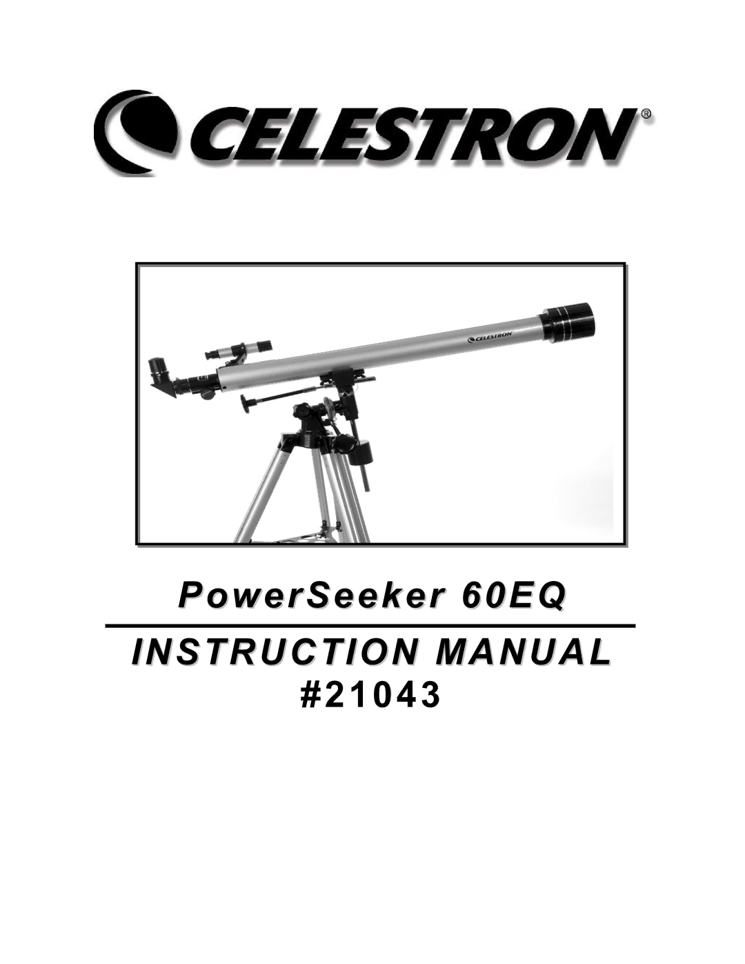 Celestron manual PowerSeeker 60EQ 