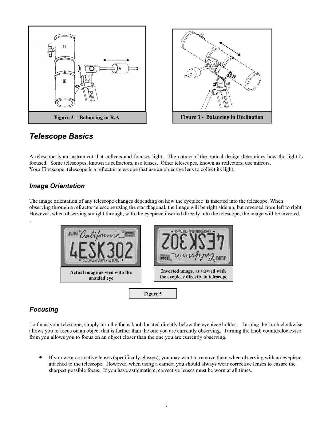 Celestron 70 manual Image Orientation, Focusing 