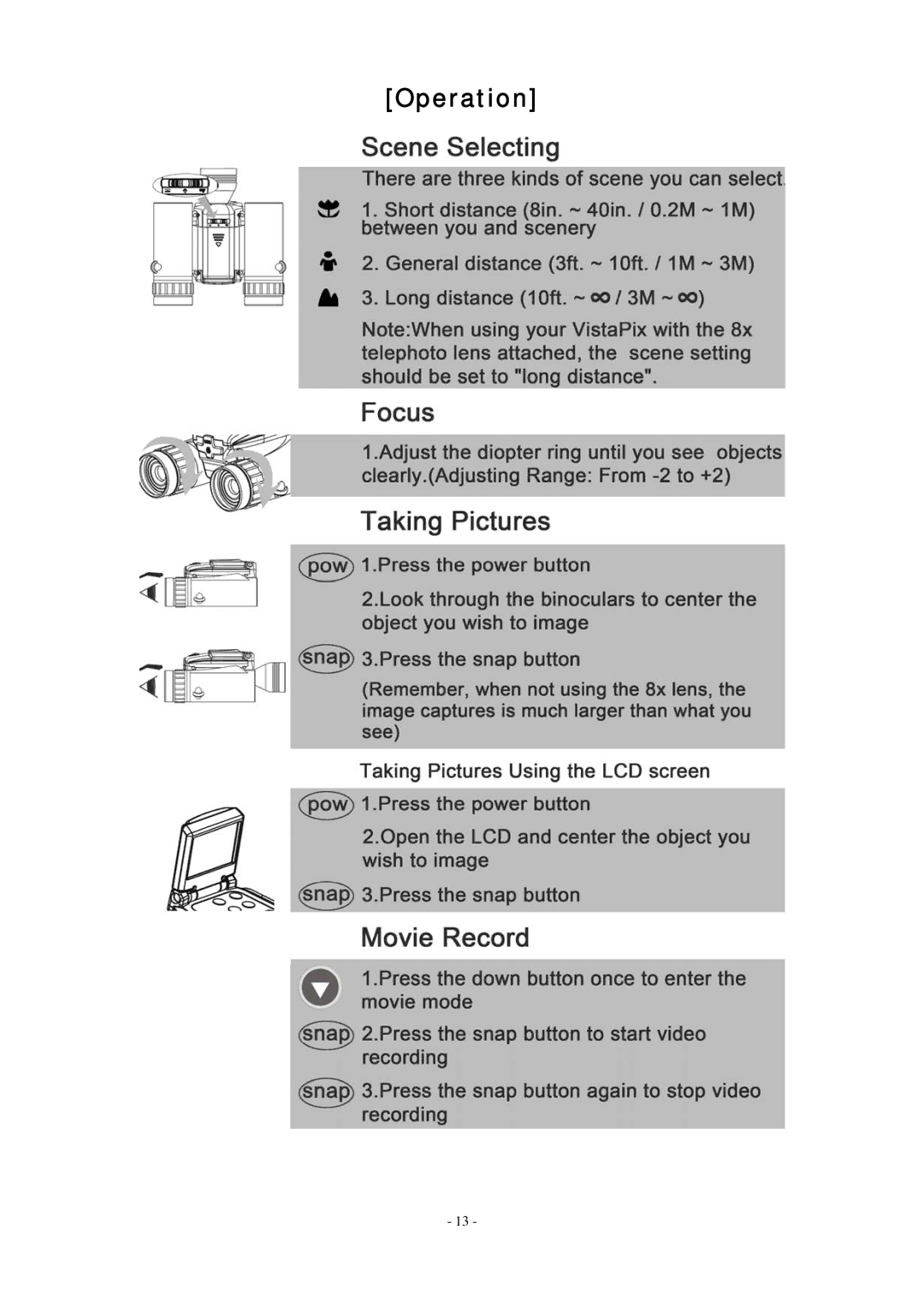 Celestron 72218 manual Operation 