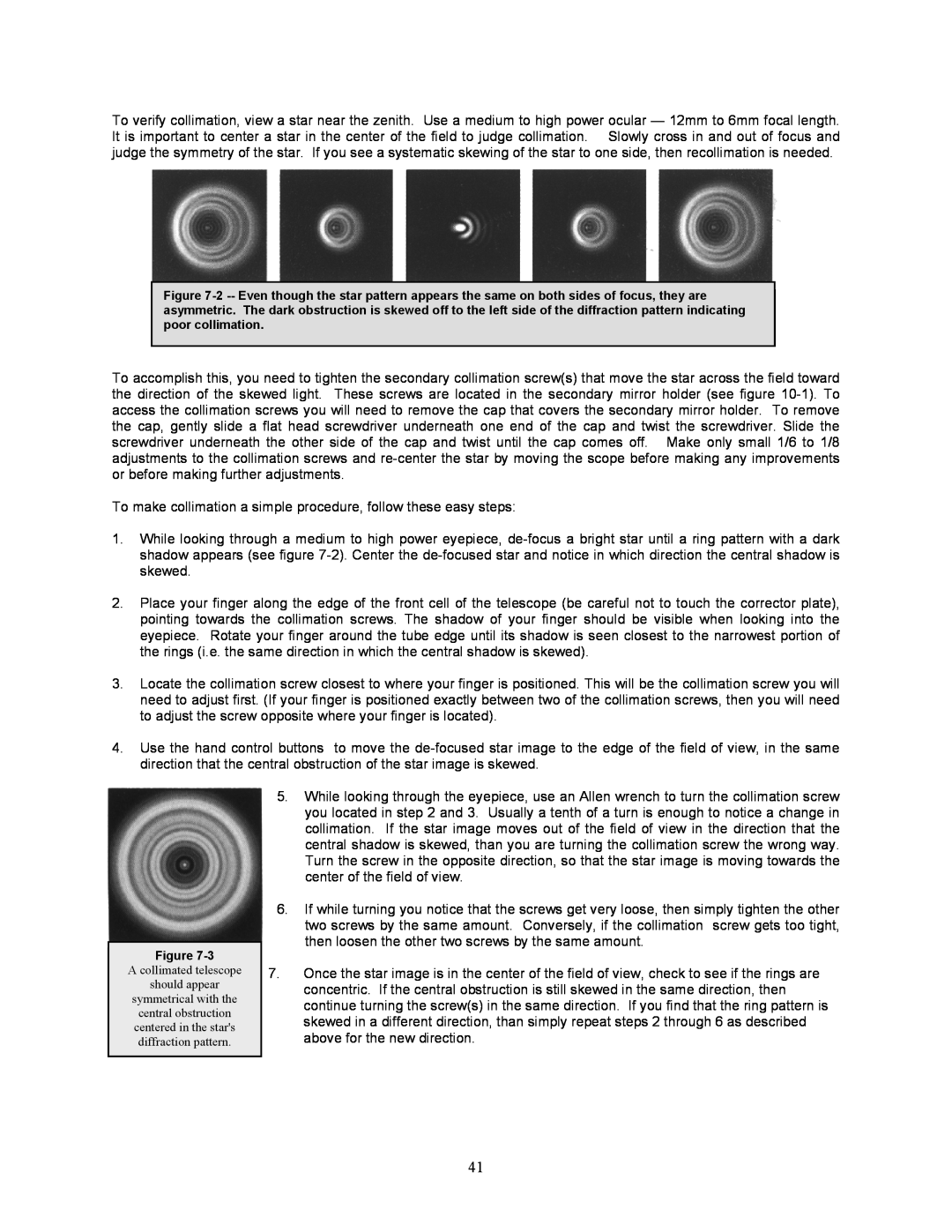 Celestron 8i manual To make collimation a simple procedure, follow these easy steps 