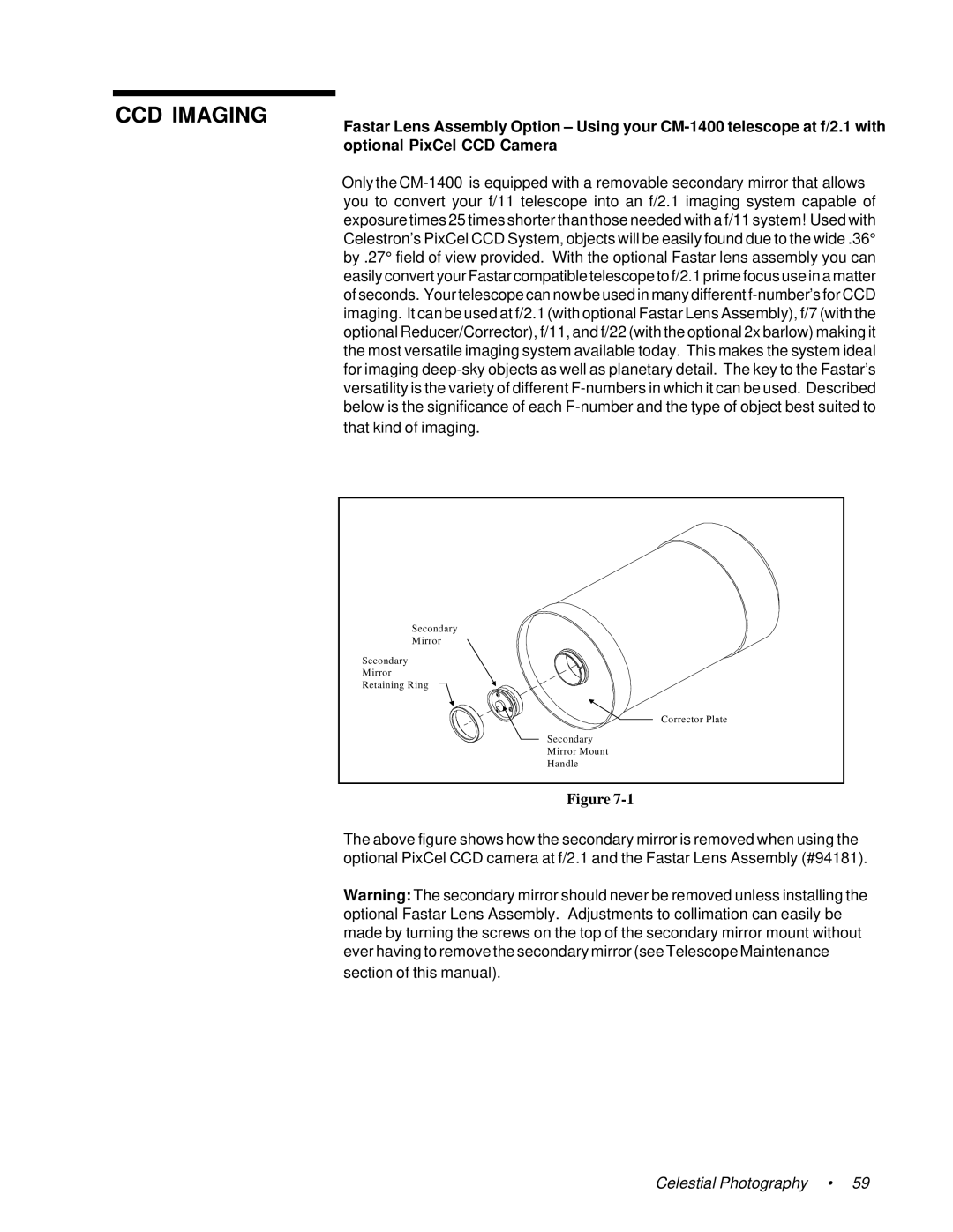 Celestron 91525, 11055, 11065 instruction manual CCD Imaging 