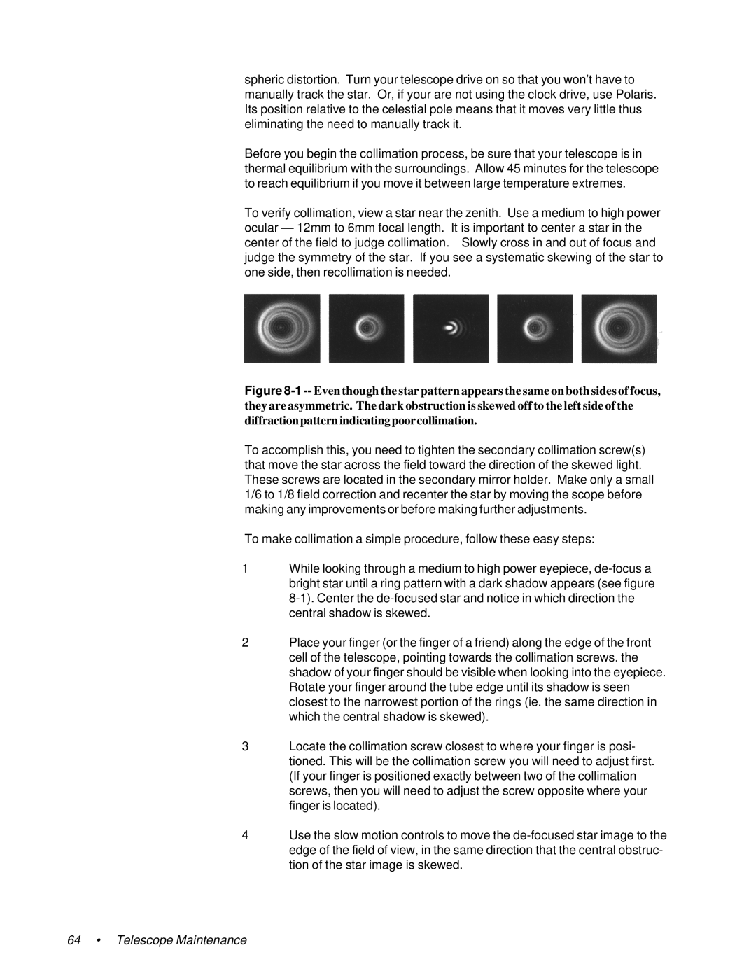 Celestron 11065, 91525, 11055 instruction manual Telescope Maintenance 