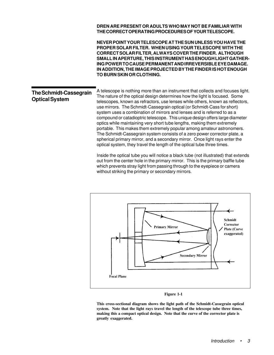 Celestron 11055, 91525, 11065 instruction manual Schmidt-Cassegrain Optical System 