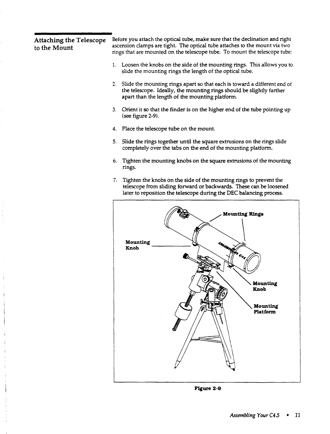 Celestron C4.5 manual 