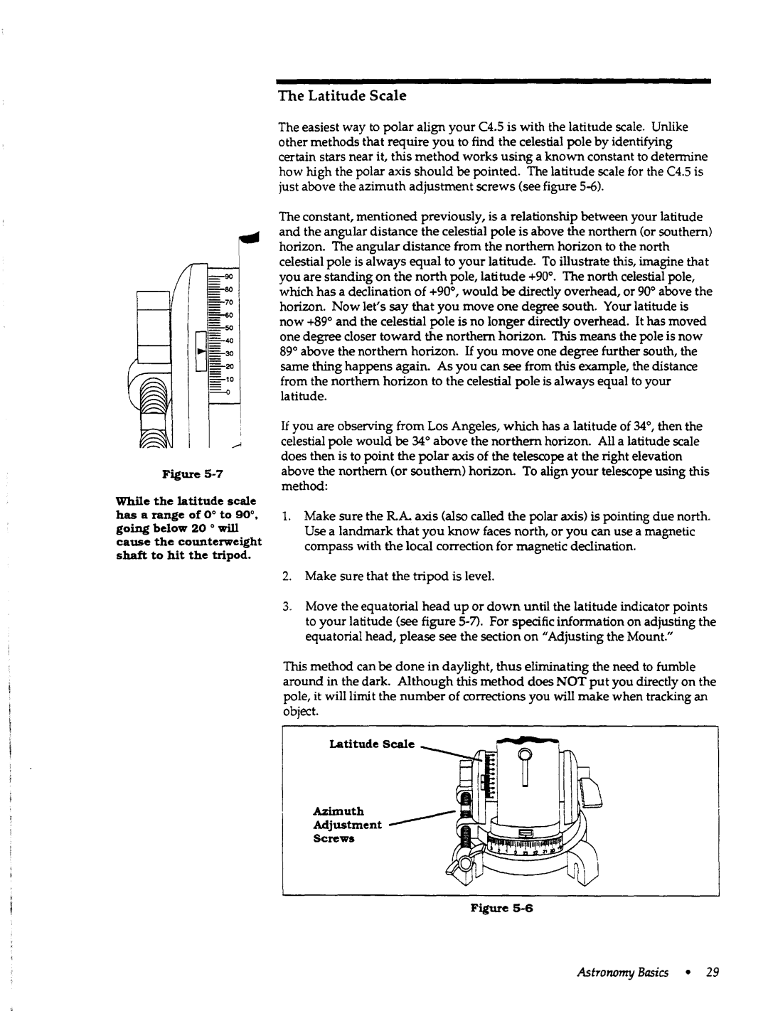 Celestron C4.5 manual 