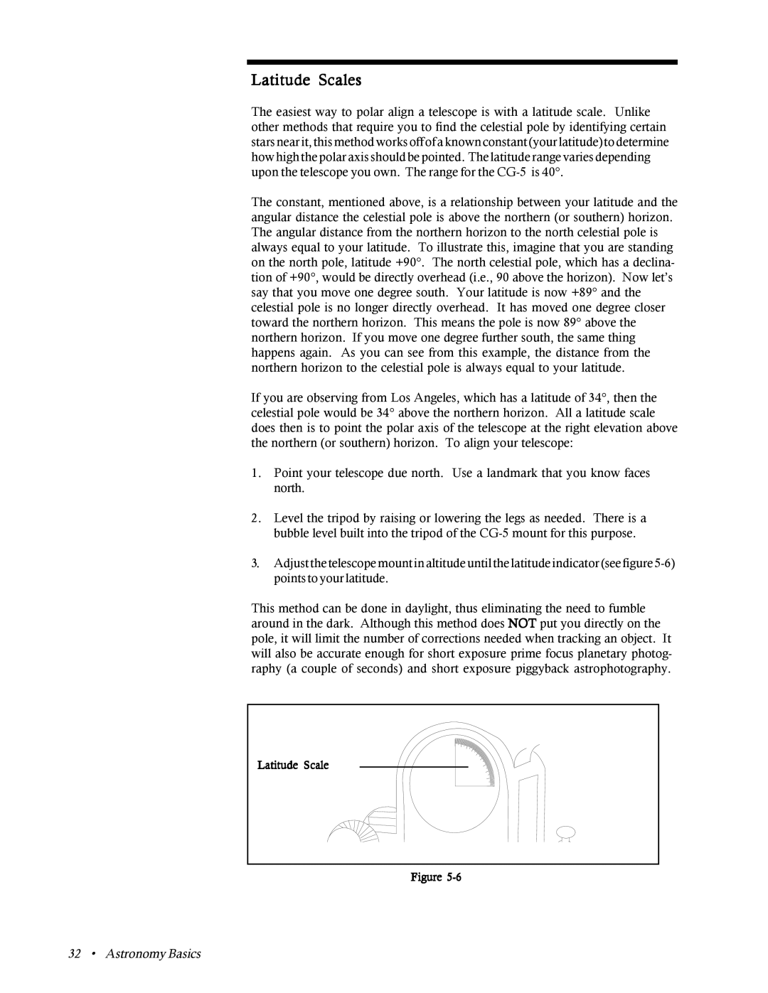 Celestron CR-150 HD instruction manual Latitude Scales, Astronomy Basics 