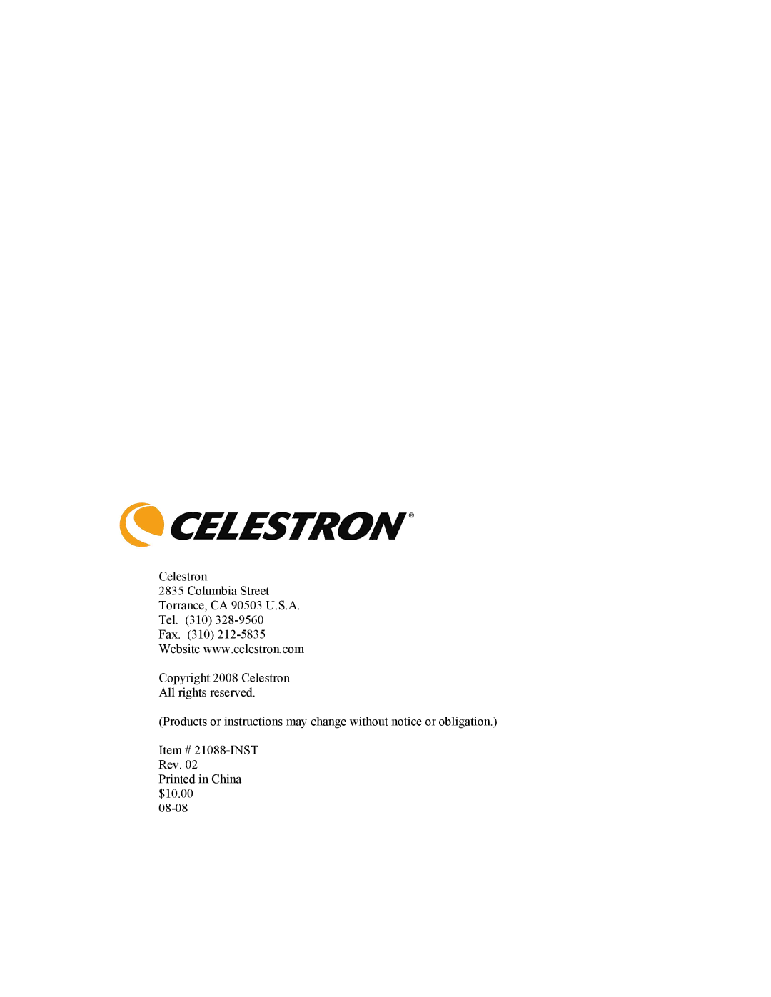 Celestron OMNI XLT 102 manual 