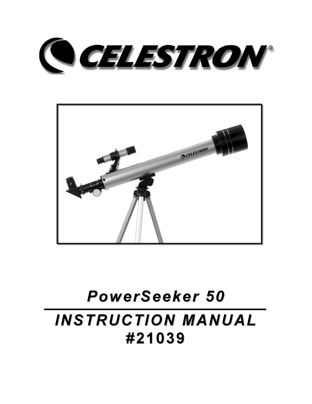 Celestron Power Seeker 50 manual PowerSeeker 