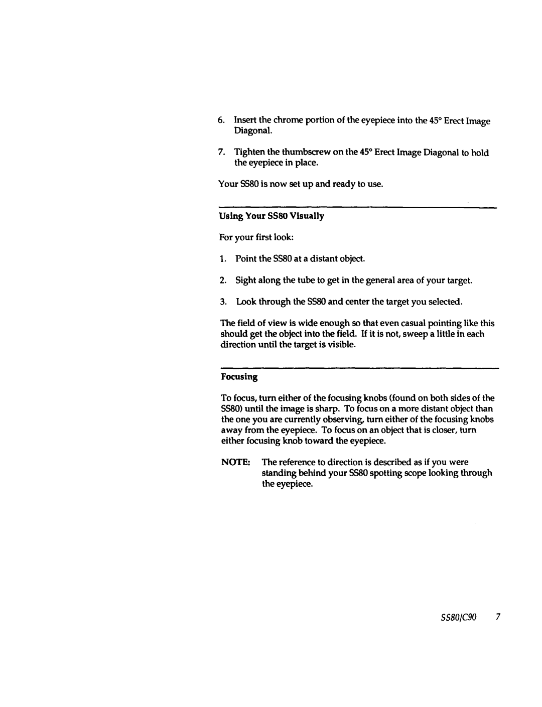 Celestron SS80 manual