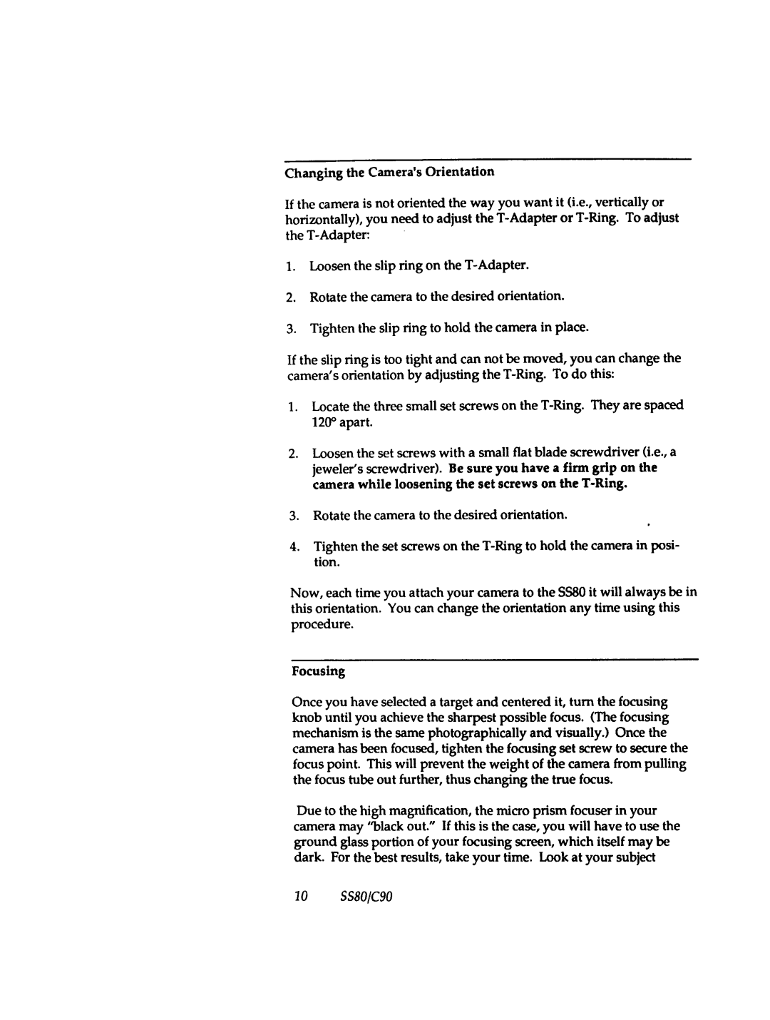 Celestron SS80 manual 