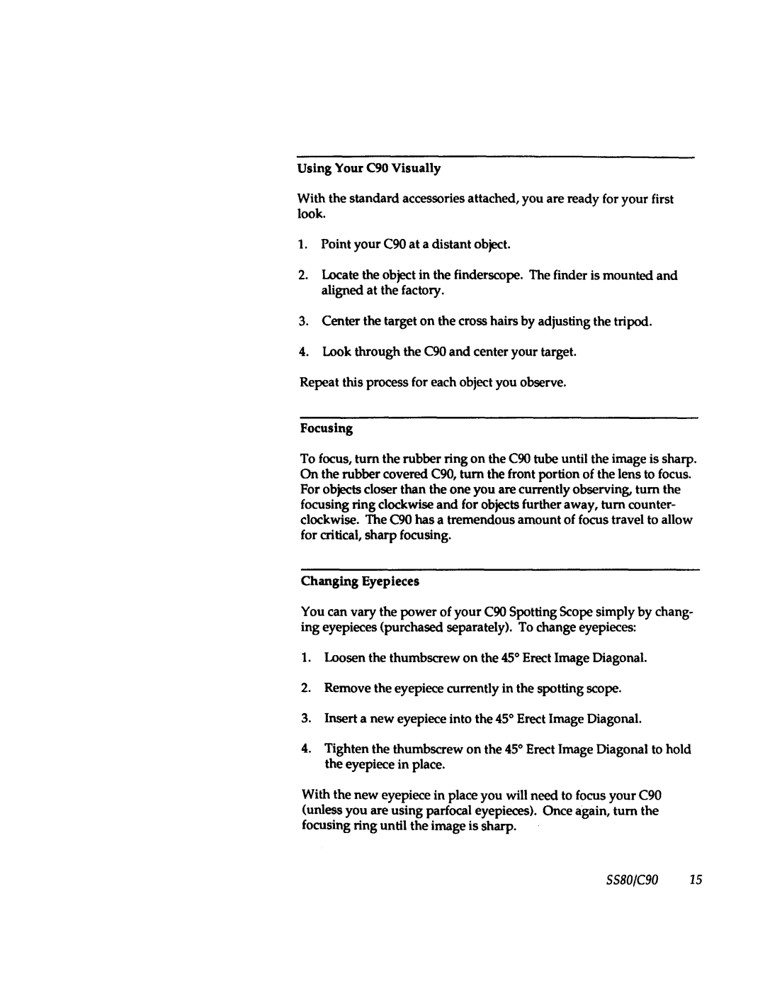 Celestron SS80 manual 