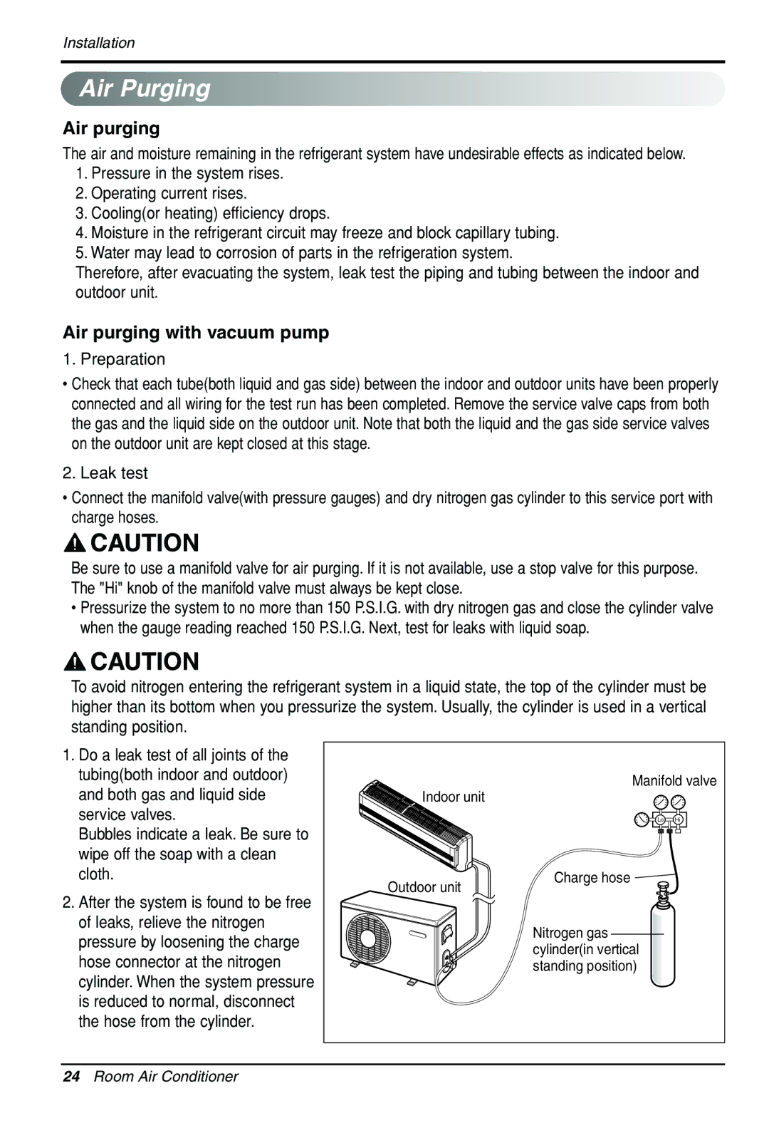 Celestron VMC30SB-1, VMH30SB-1 manual Air Purging, Air purging with vacuum pump, Preparation 