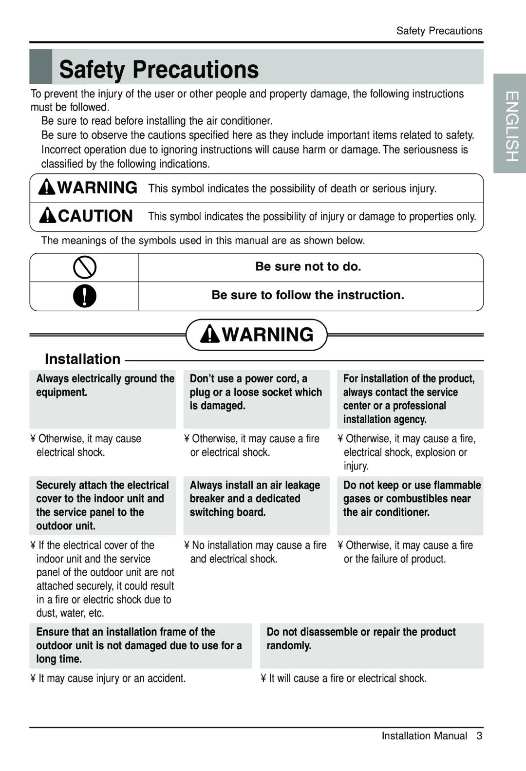 Celestron VMH30SB-1, VMC30SB-1 Be sure not to do Be sure to follow the instruction, It may cause injury or an accident 