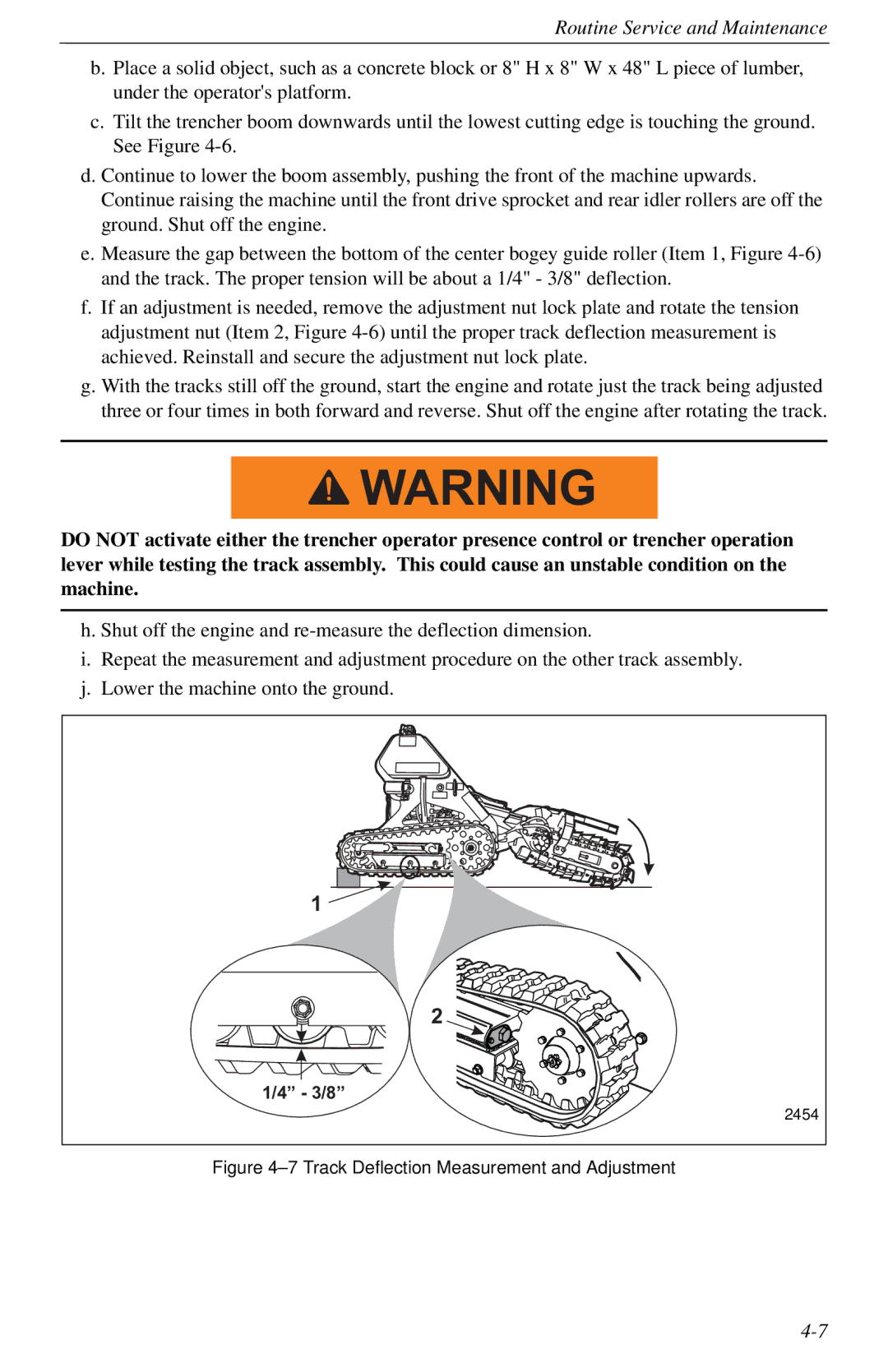 Cellboost 999-823 manual Track Deflection Measurement and Adjustment 