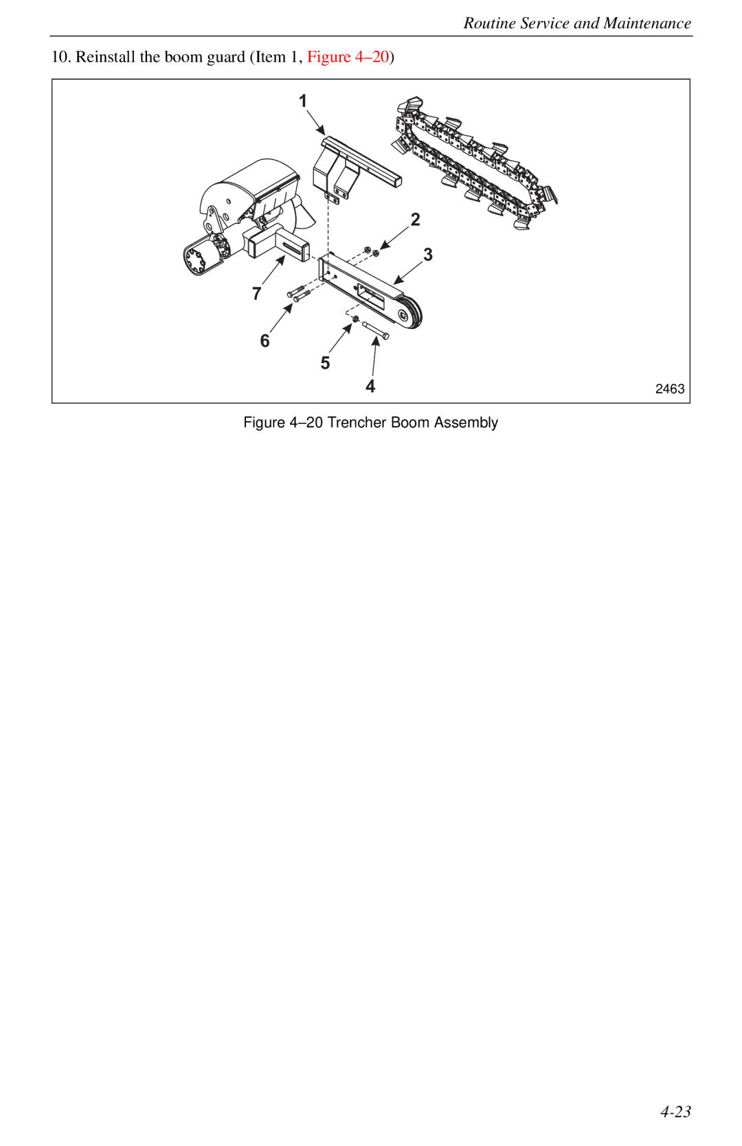 Cellboost 999-823 manual Reinstall the boom guard Item 1, Figure 