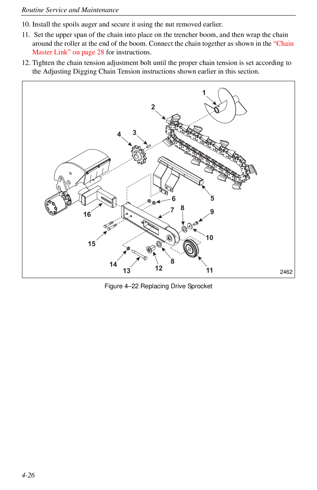 Cellboost 999-823 manual Replacing Drive Sprocket 