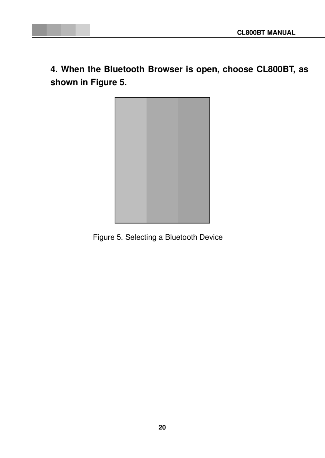 Celluon CL800BT manual Selecting a Bluetooth Device 