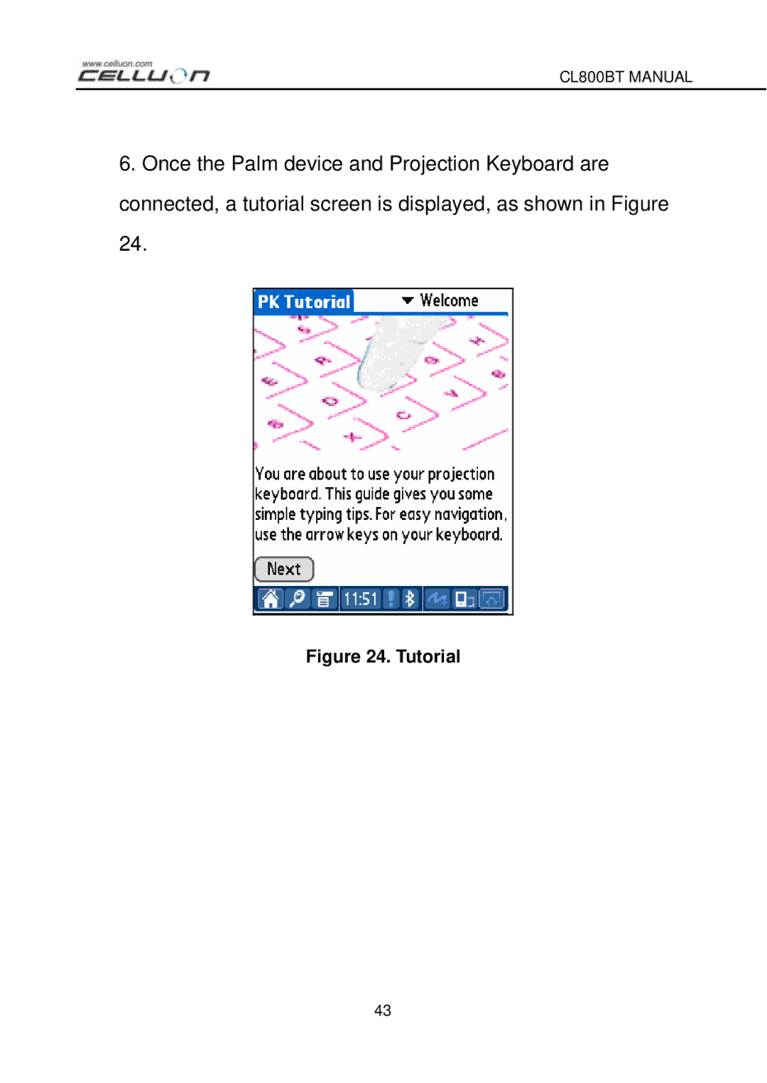 Celluon CL800BT manual Tutorial 