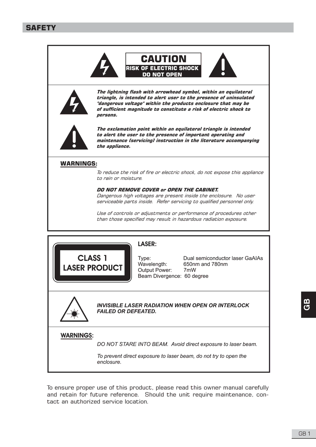 Centrios 1611304 user manual Safety 